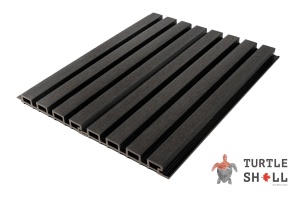 Фасадная (стеновая) реечная панель из дпк Middle Lines, Kenyan BlackWood, Co-Extrusion