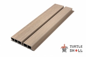 Реечная панель ДПК Turtle Shell Double Lines, Canadian Maple