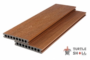 Террасная доска из ДПК Turtle Shell Round Thai Teak, Co-Extrusion (Dual)