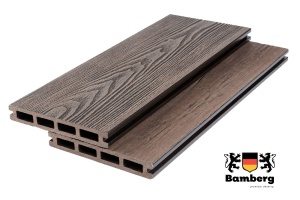 Террасная доска Bamberg Square 3D Natural, Brazilian Walnut — Black Deck
